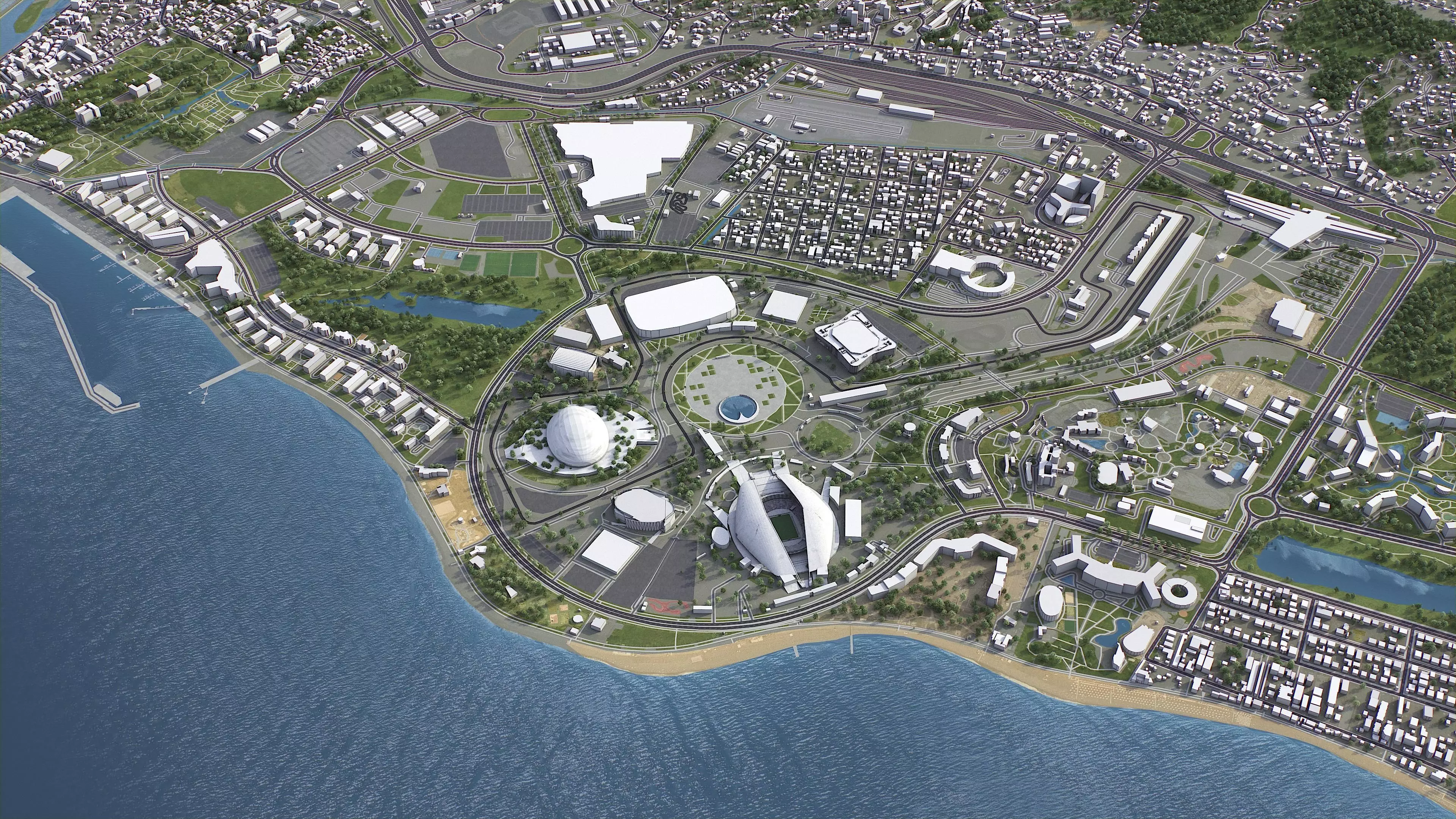 Adler - City 3D Model Low-poly 3D model_0