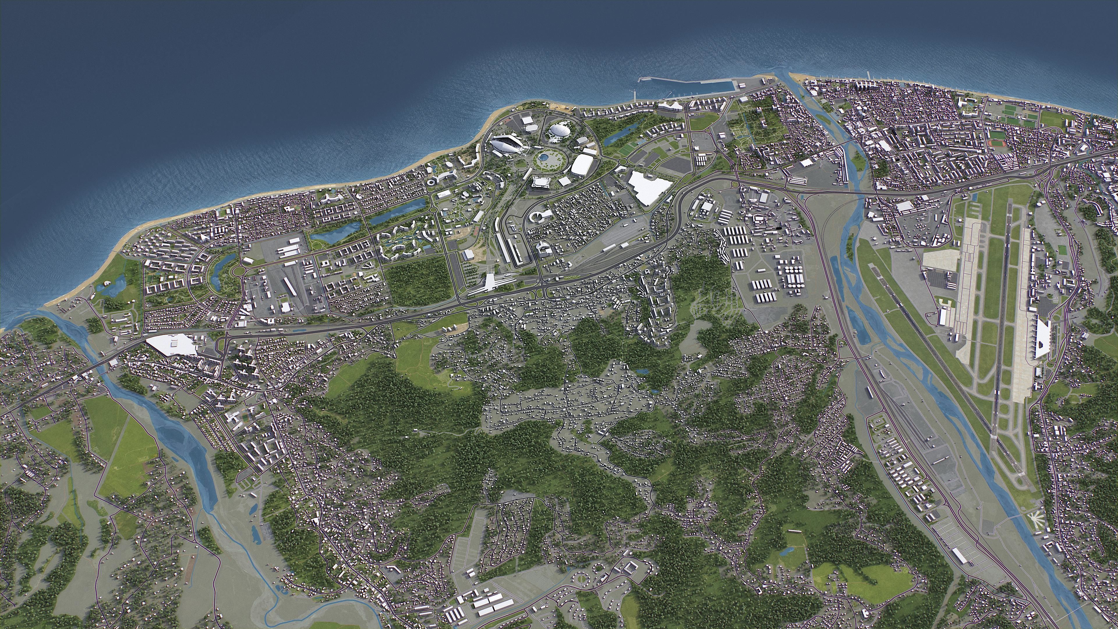 Adler - City 3D Model Low-poly 3D model_10