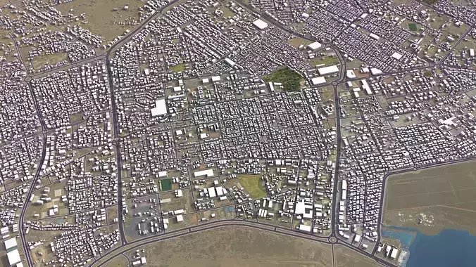 Aden - City 3D Model Low-poly 3D model