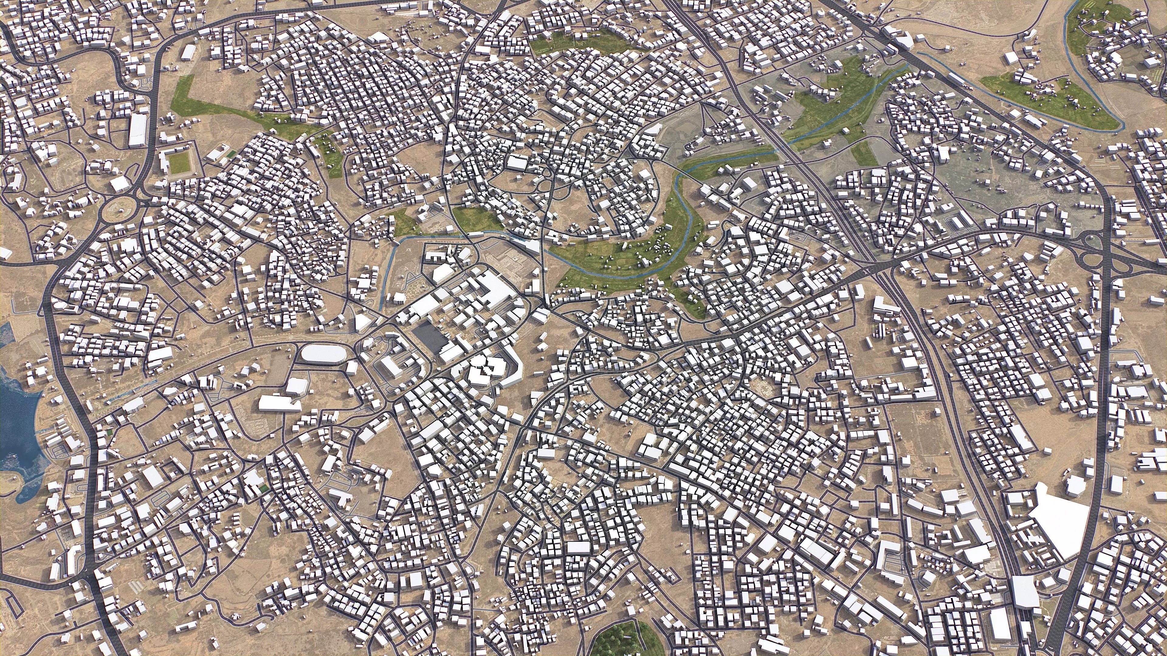 Abha - City 3D Model Low-poly 3D model
