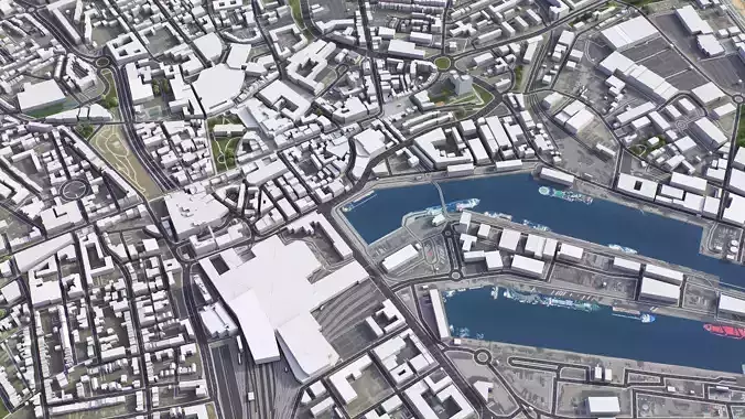 Aberdeen - City 3D Model