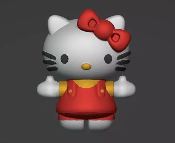 Hello Kitty toy Free 3D print model