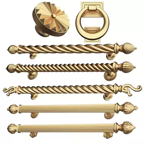 Classic Door Handle Gold Collection