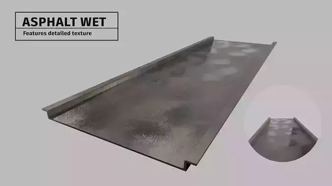 Wet asphalt