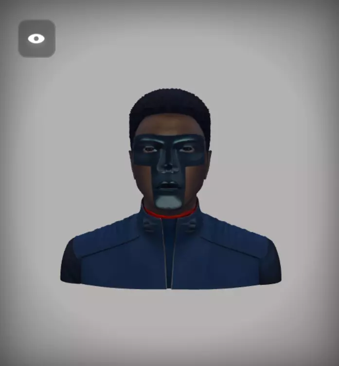 Mr Terrific Low-poly 3D model