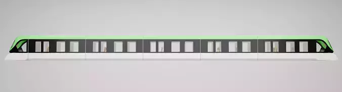 Bullet Train 3D Model