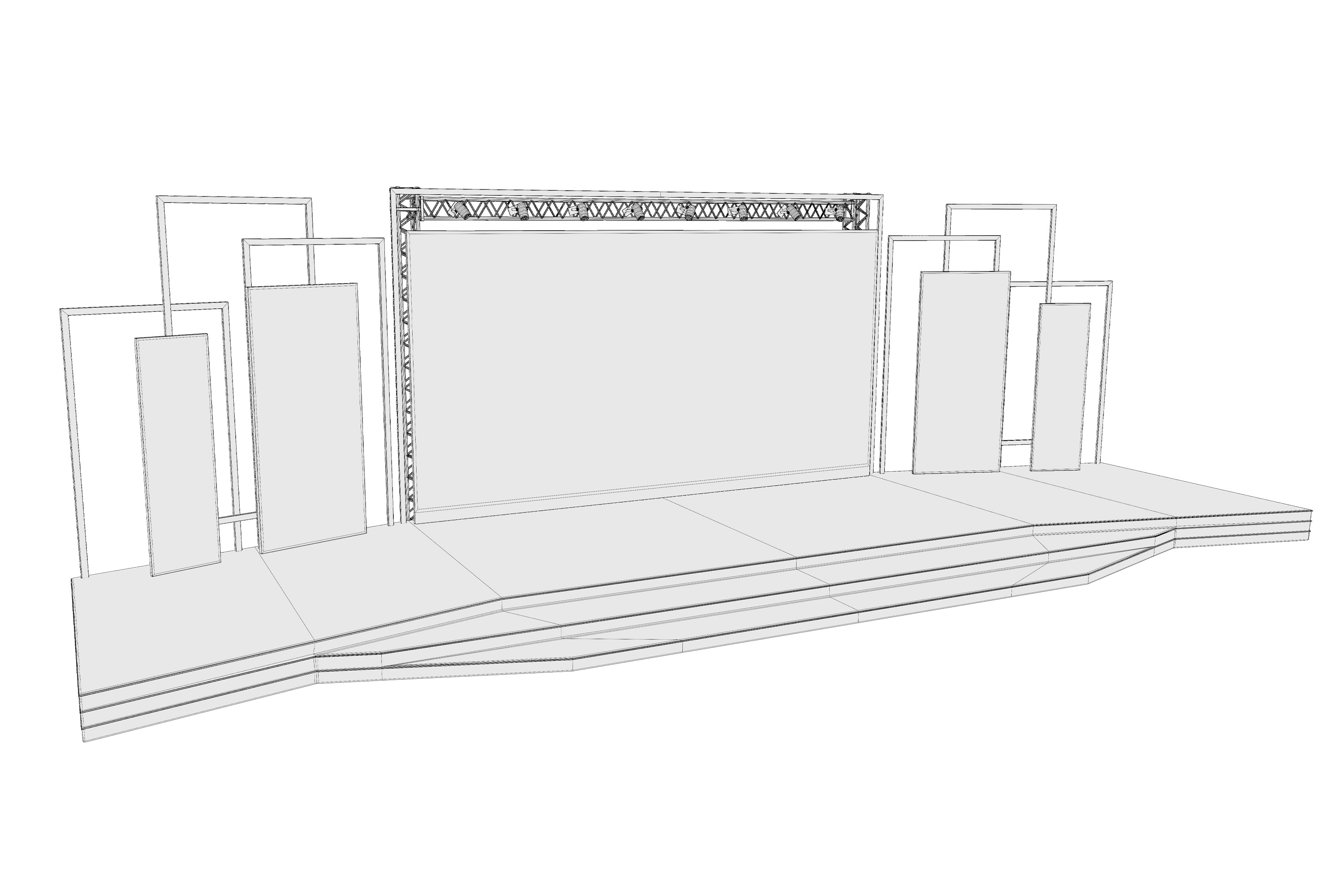 Event stage design 02 3D model_9