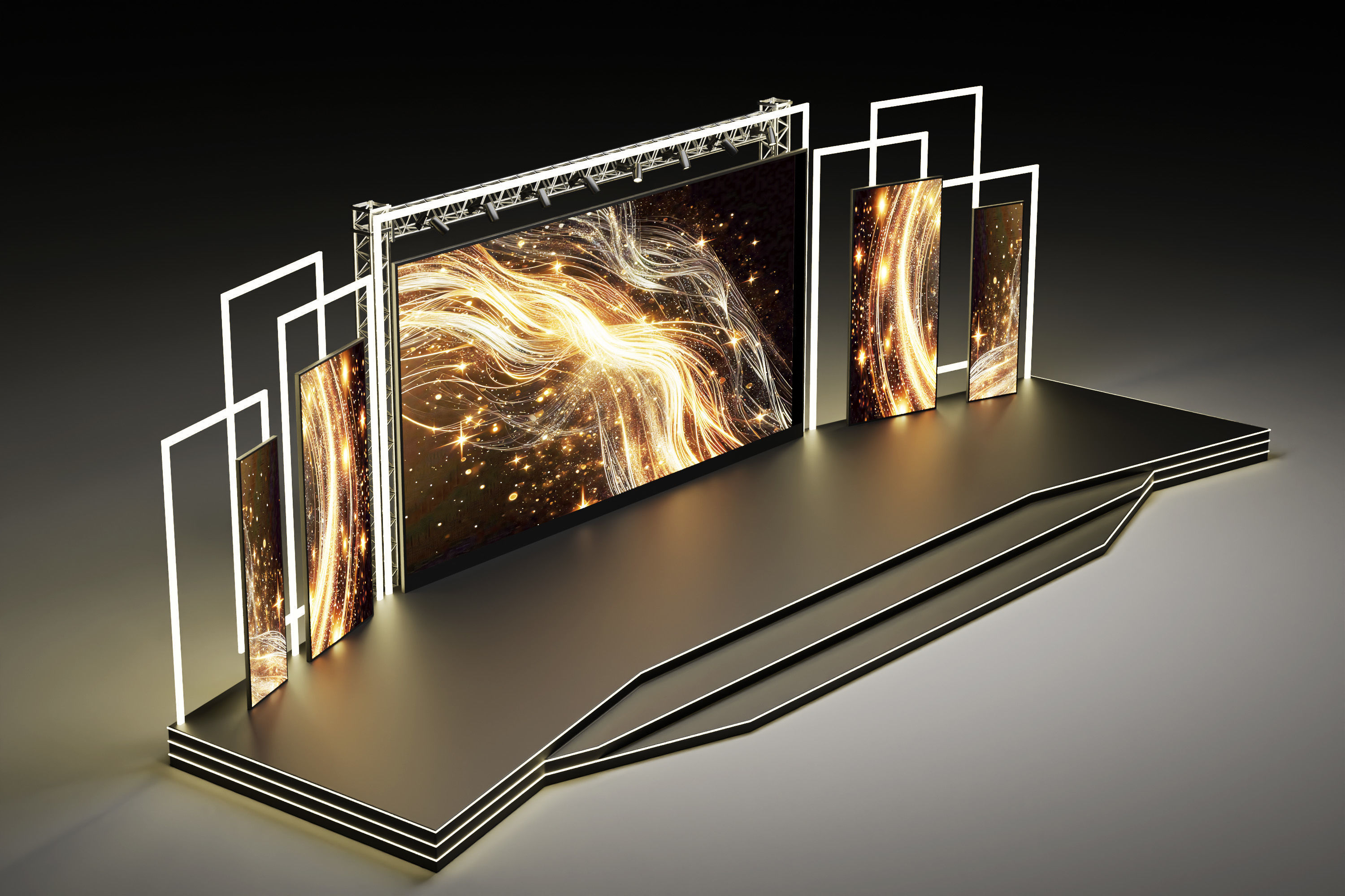 Event stage design 02 3D model_7