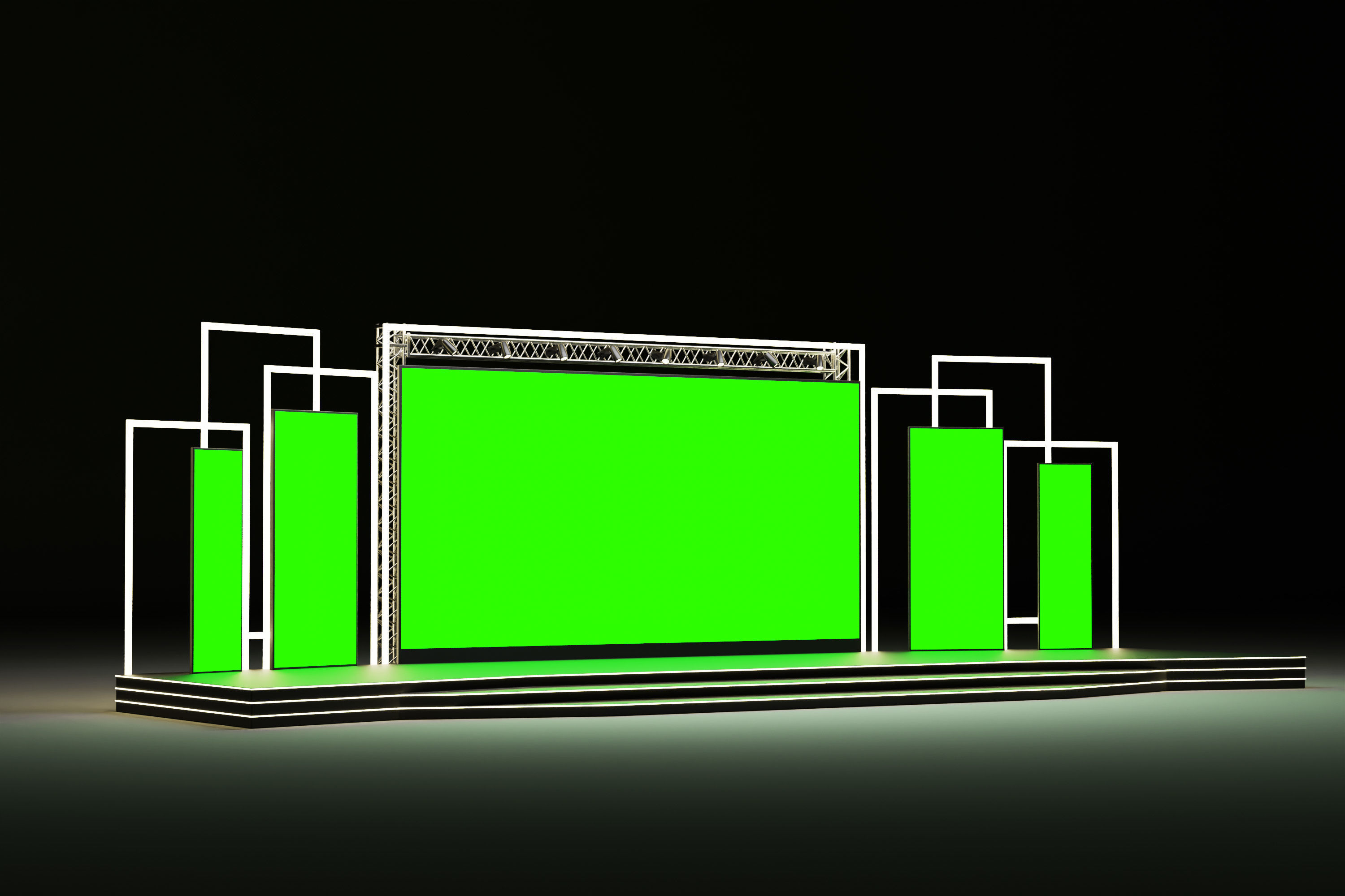 Event stage design 02 3D model_1