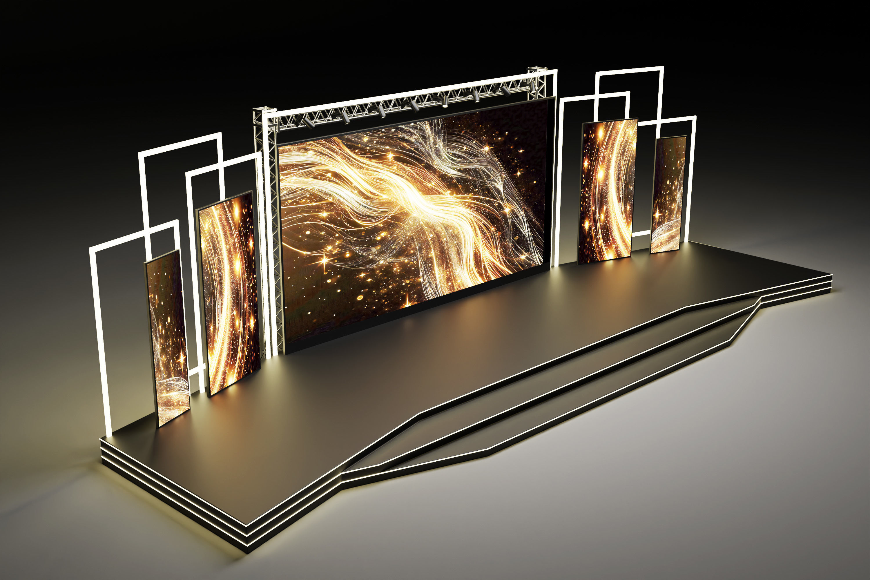 Event stage design 02 3D model_2
