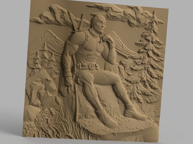 Decorative Bas-Relief Wall Art Collection 3D print model