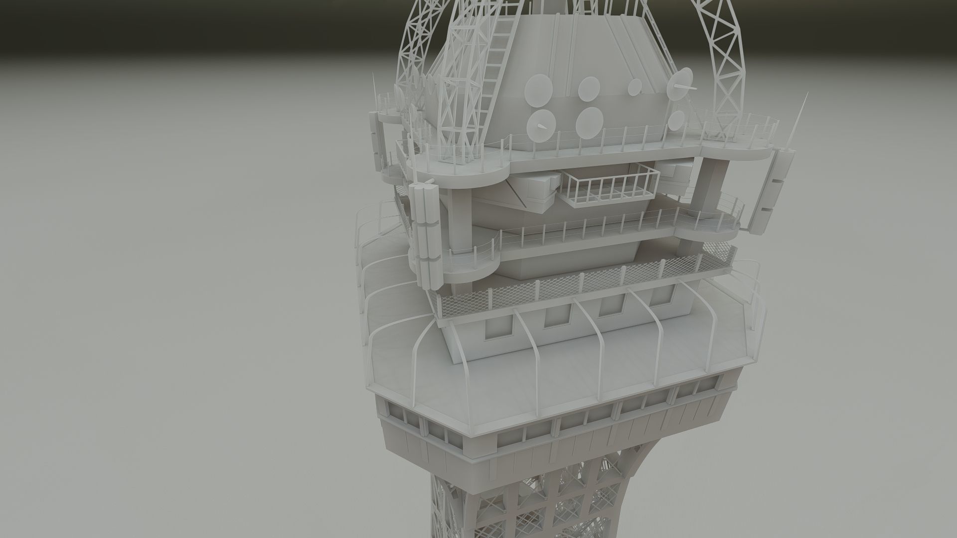 The Eiffel tower with interior 3D model_47