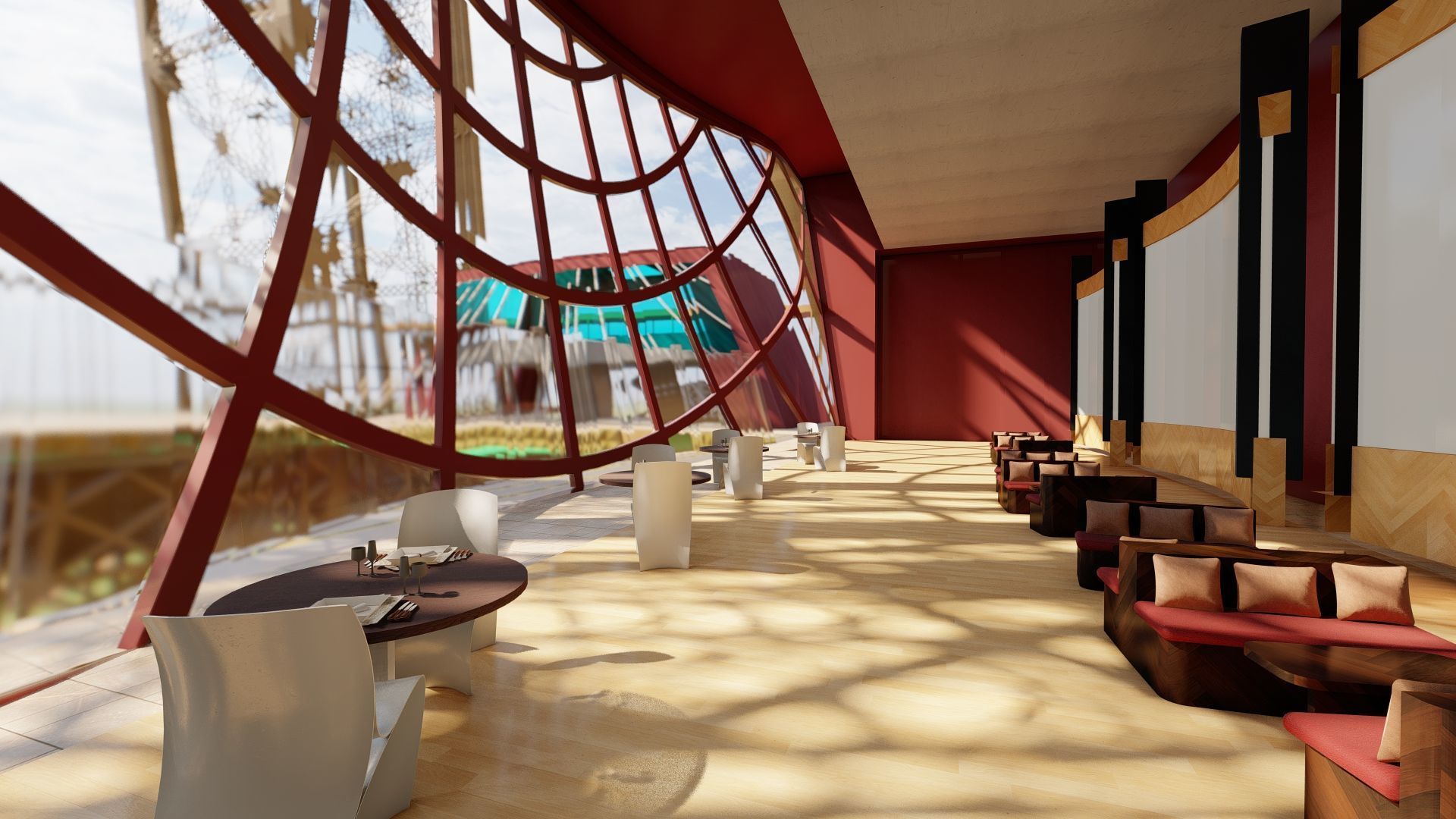 The Eiffel tower with interior 3D model_33