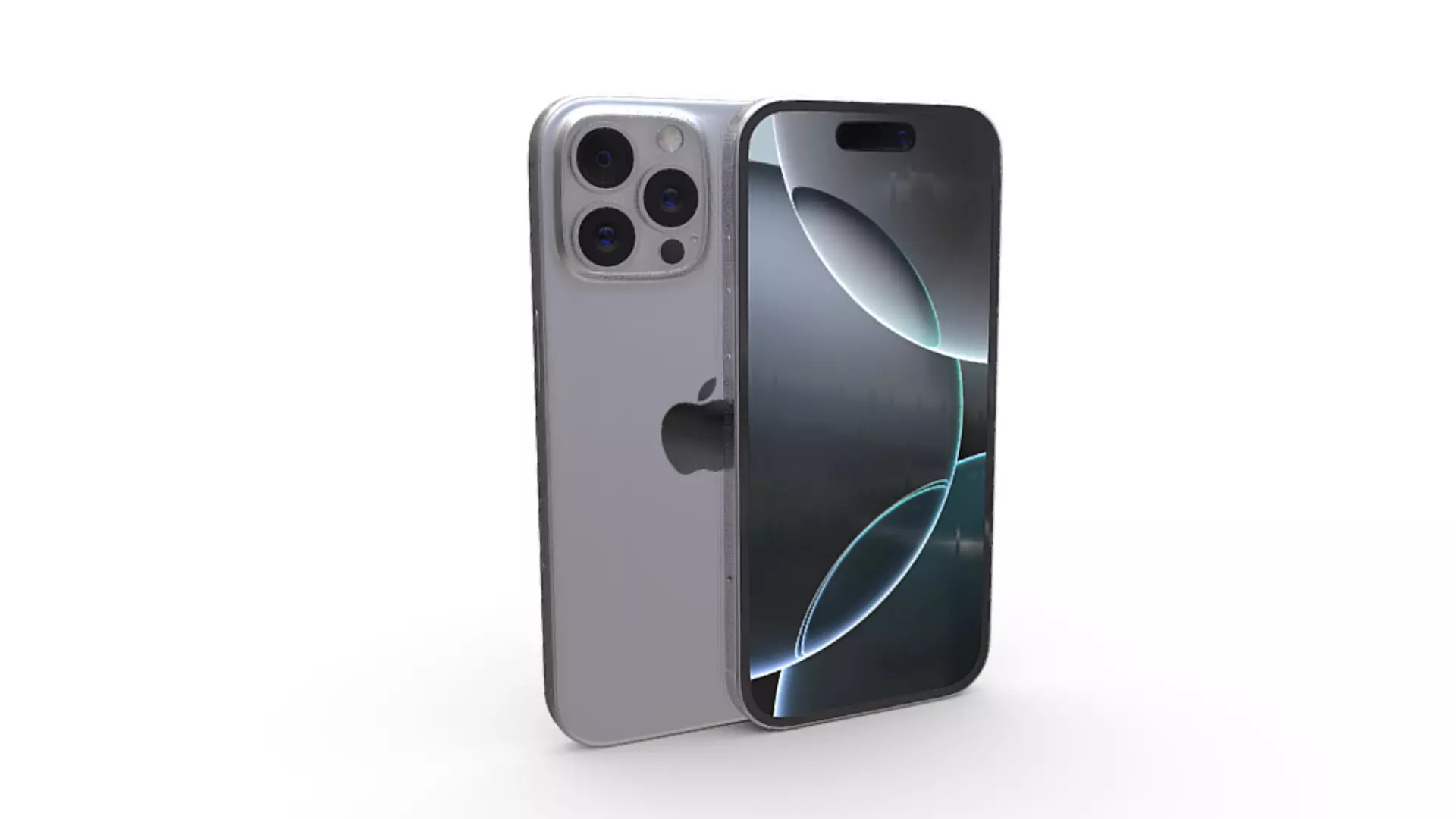 iPhone 16 Pro in White Titanium 3D model