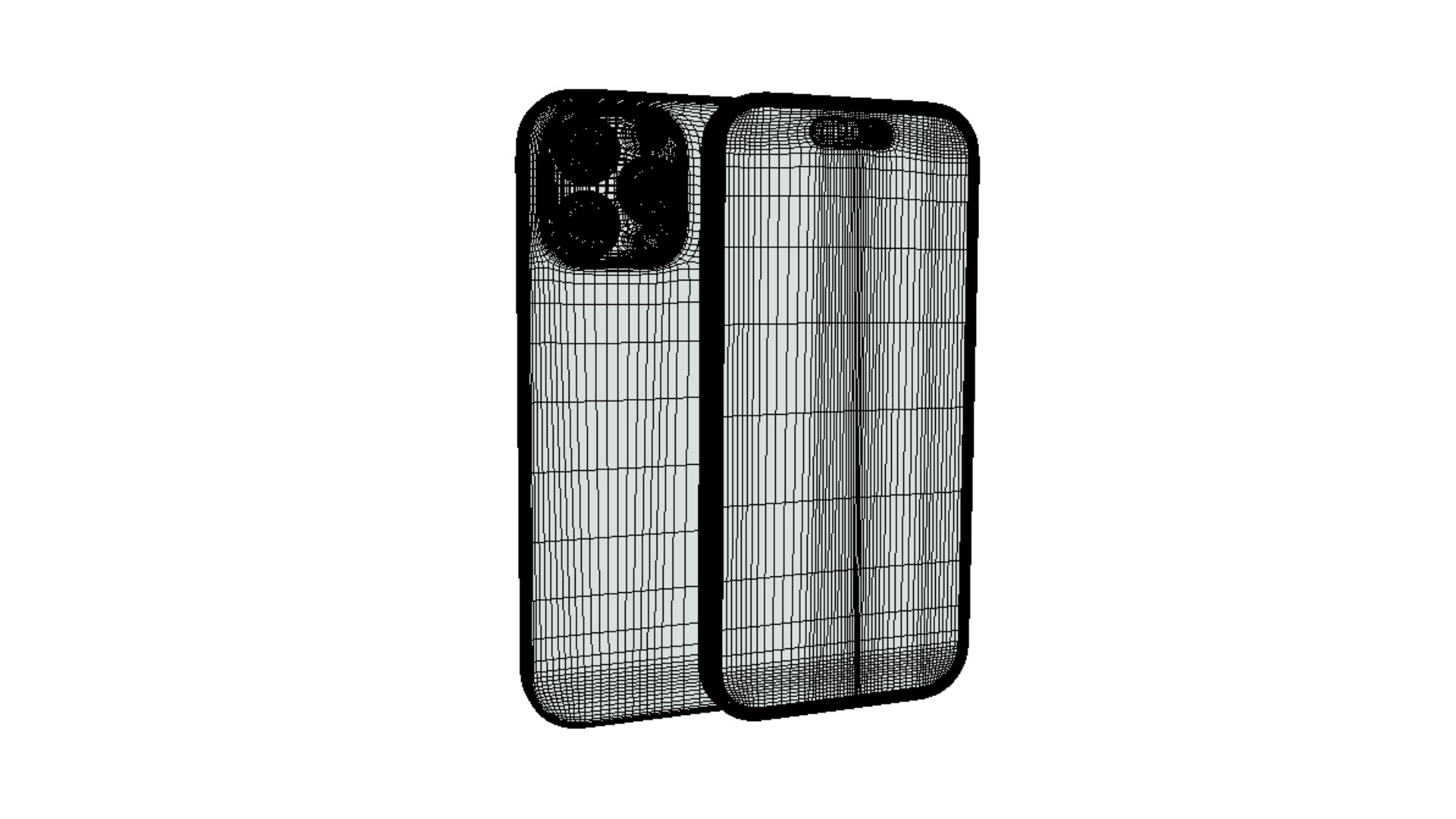 iPhone 16 in Black Titanium 3D model_12