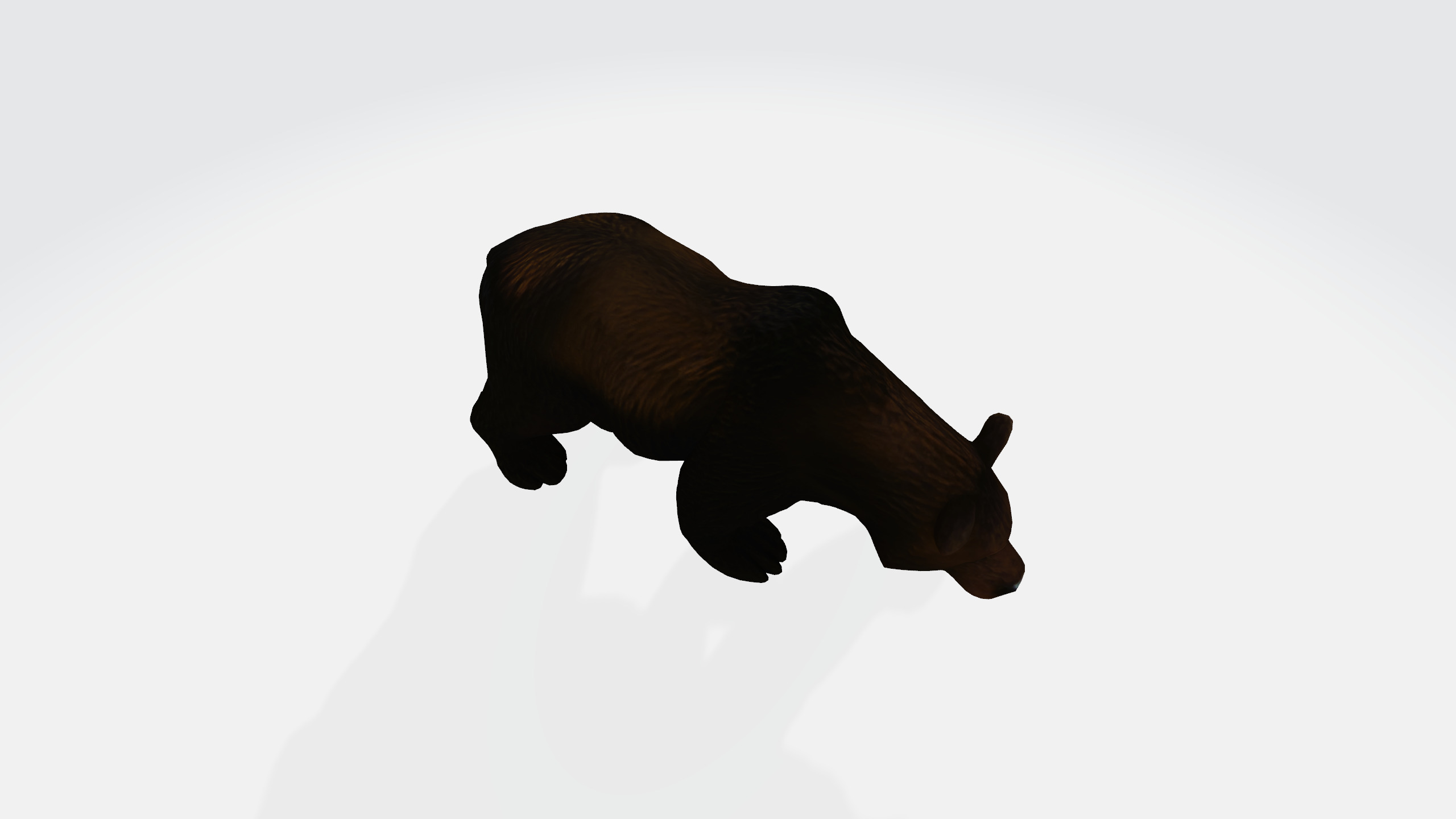 Low poly bear 3d model Low-poly 3D model_5