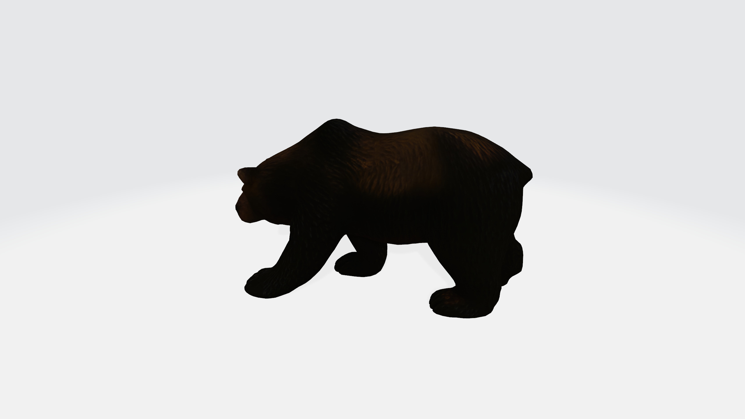 Low poly bear 3d model Low-poly 3D model_3