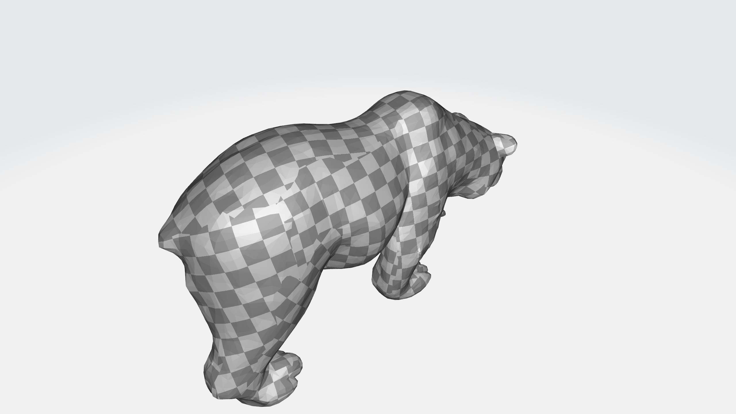 Low poly bear 3d model Low-poly 3D model_8