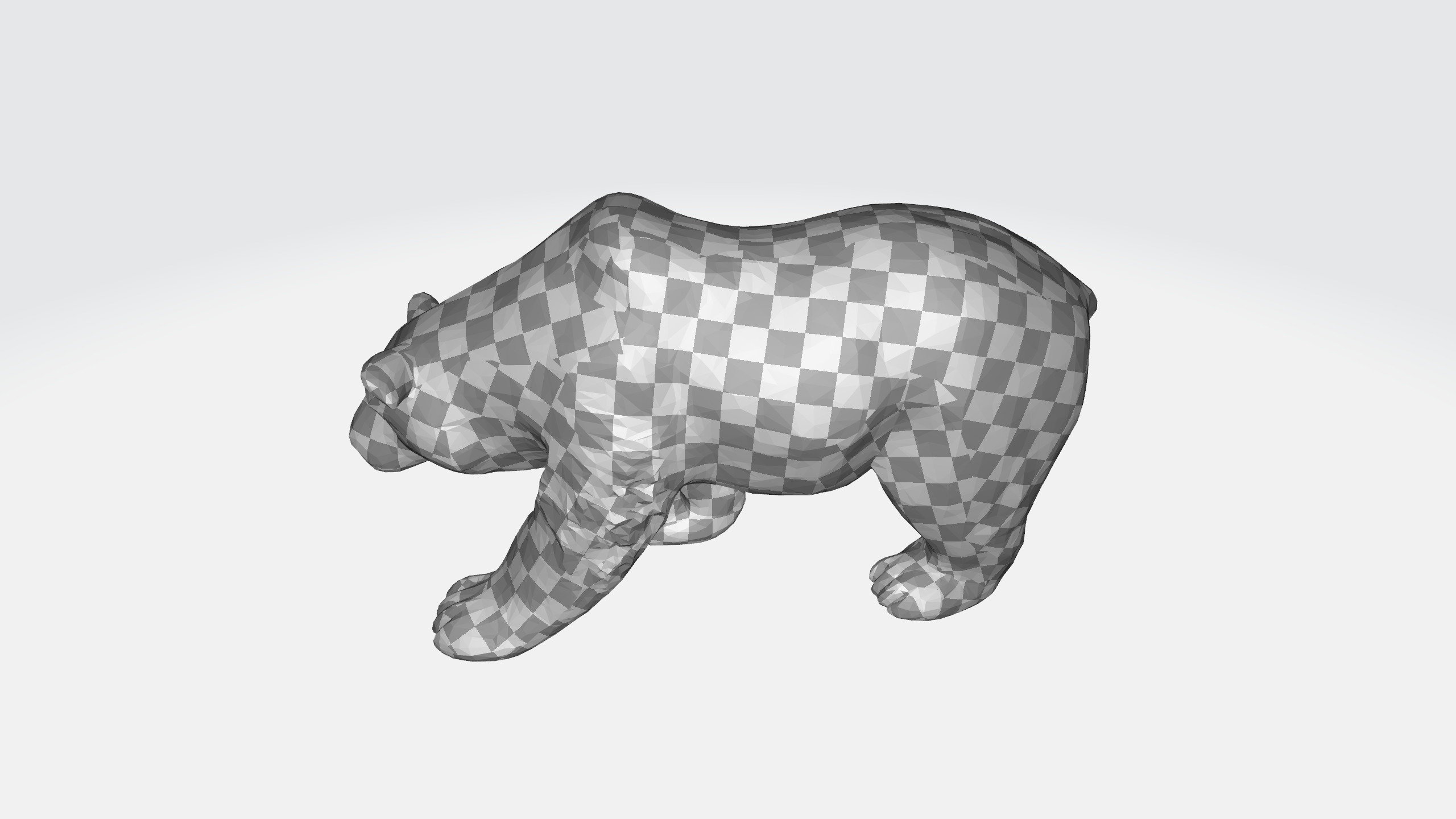 Low poly bear 3d model Low-poly 3D model_9