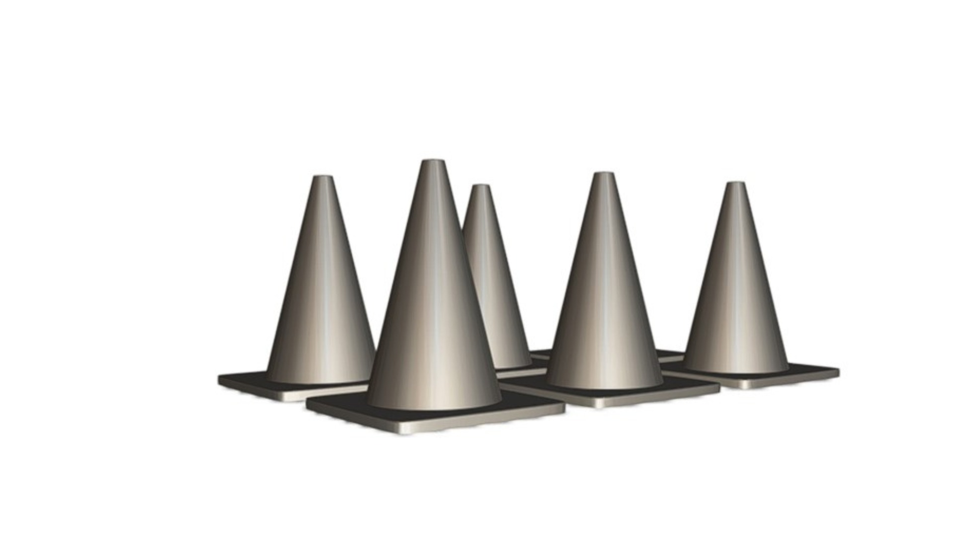 Road Safety Cone 3D model_3