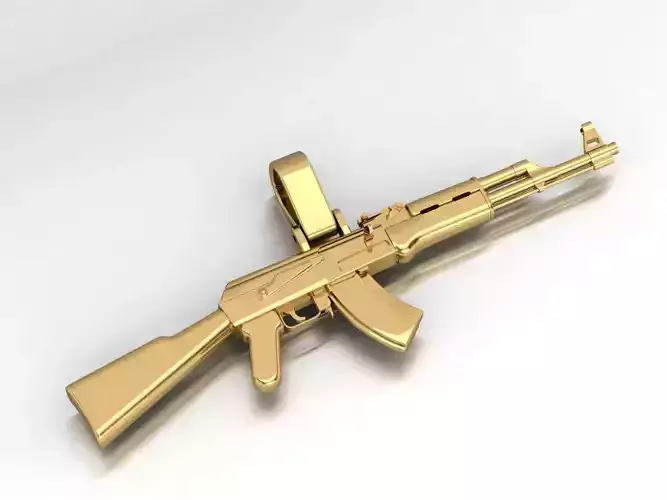 Ak 47 gun pendant 