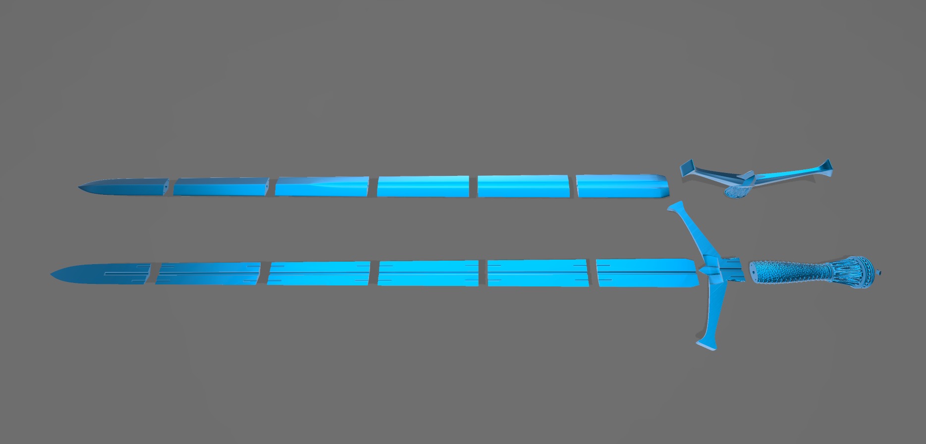 Aemonds Weapons Pack - Show Accurate 3D print model_9