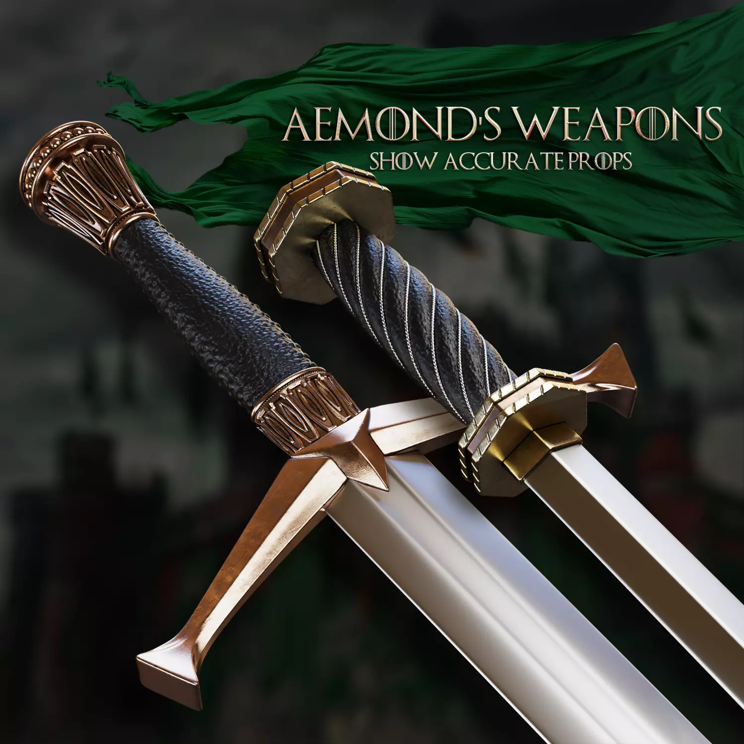 Aemonds Weapons Pack - Show Accurate 3D print model_0