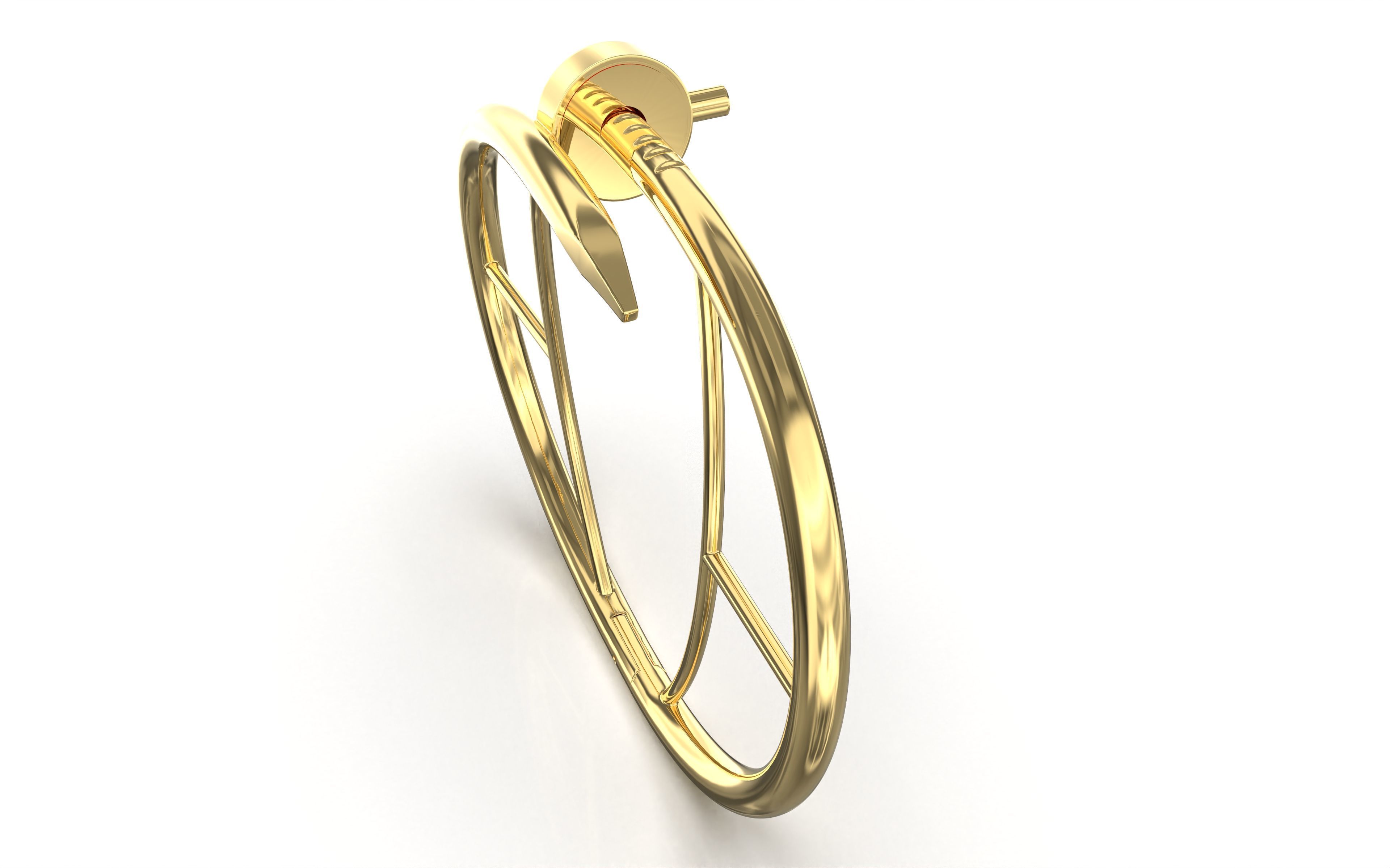 bracelet nail 3D print model_2