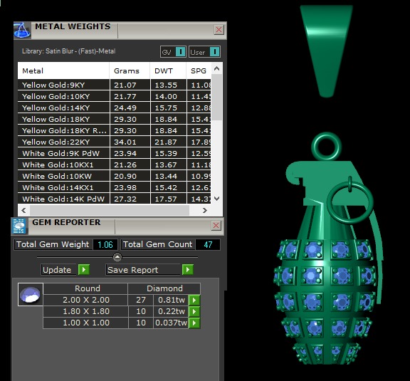  grenade pendant  3D print model_10