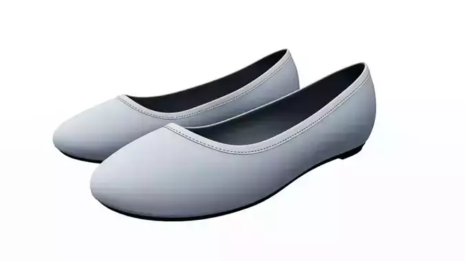 Blue Tribute Womens Shoes 3D model