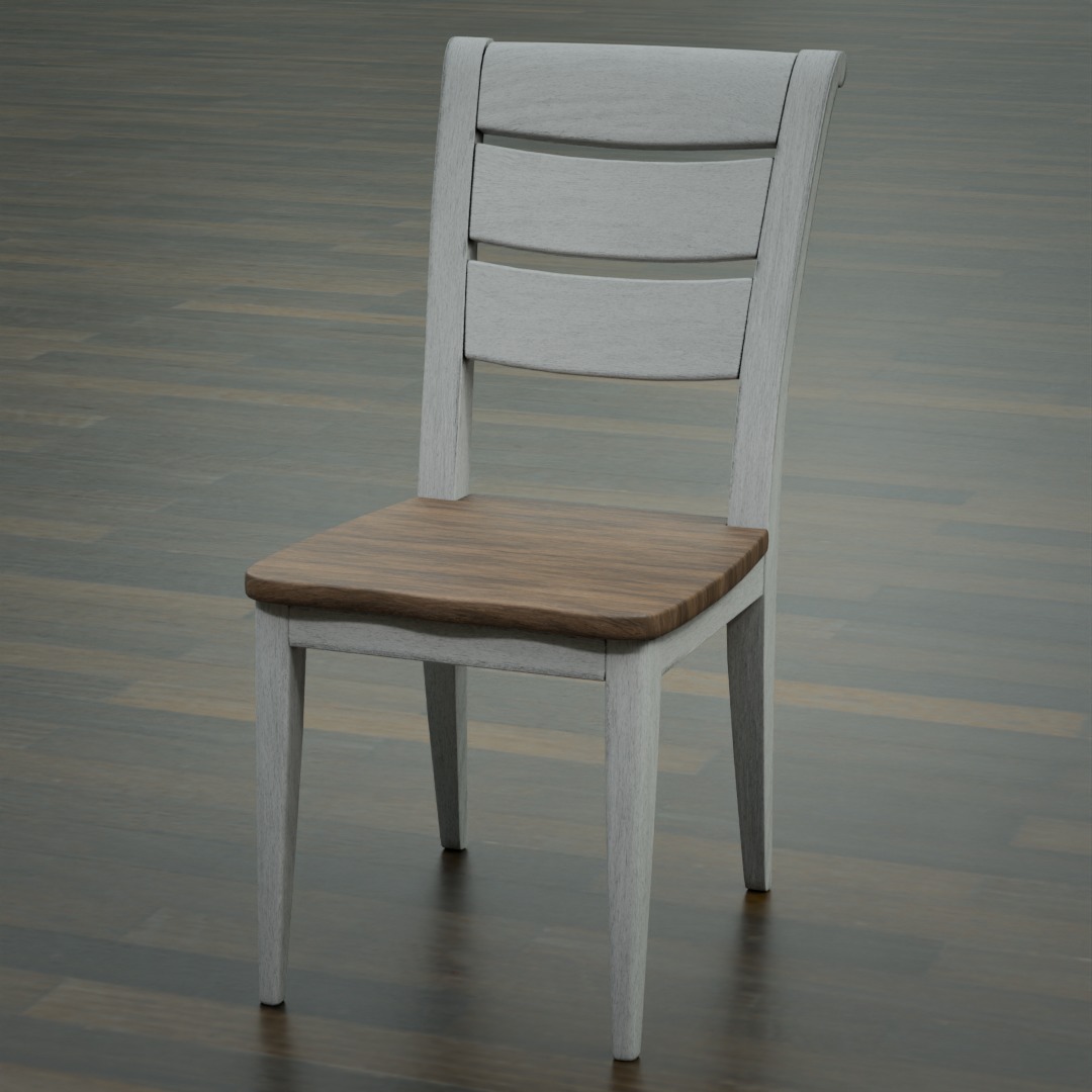 Side Chair 3D model_2