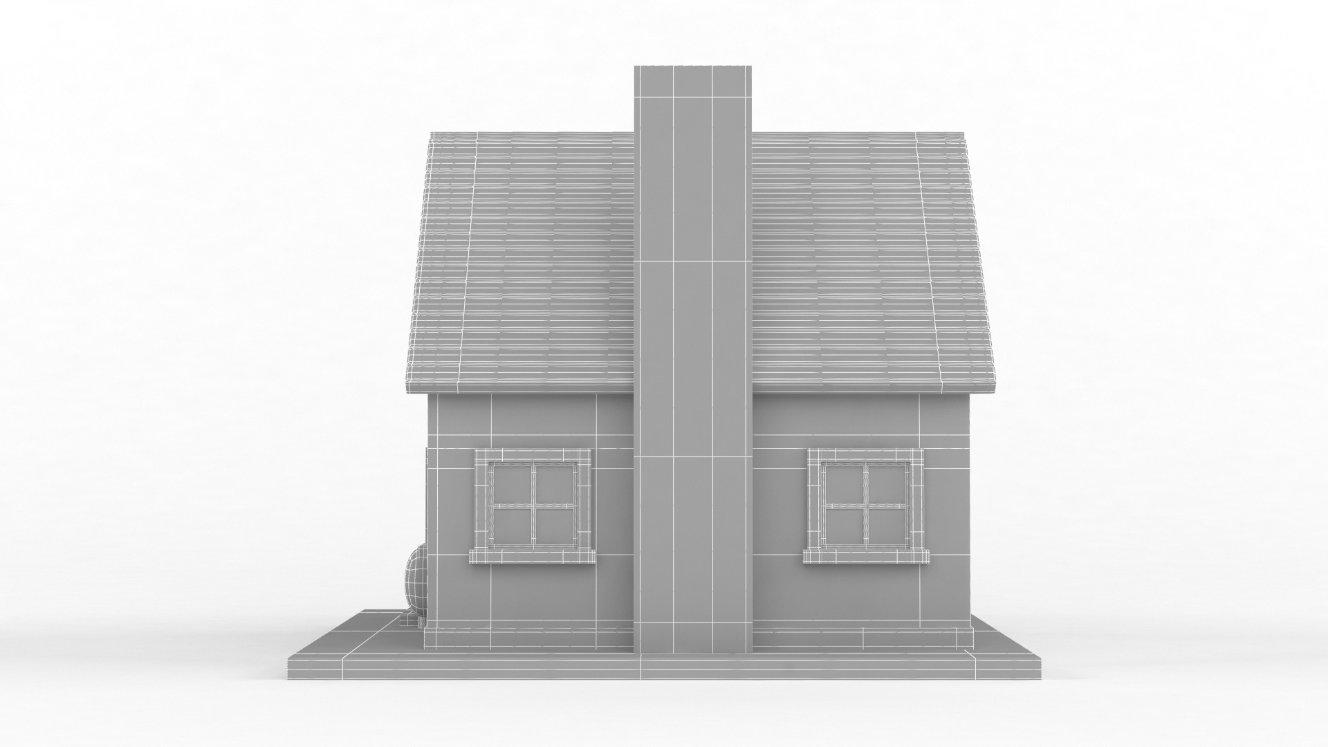 Cartoon House 3D model_7