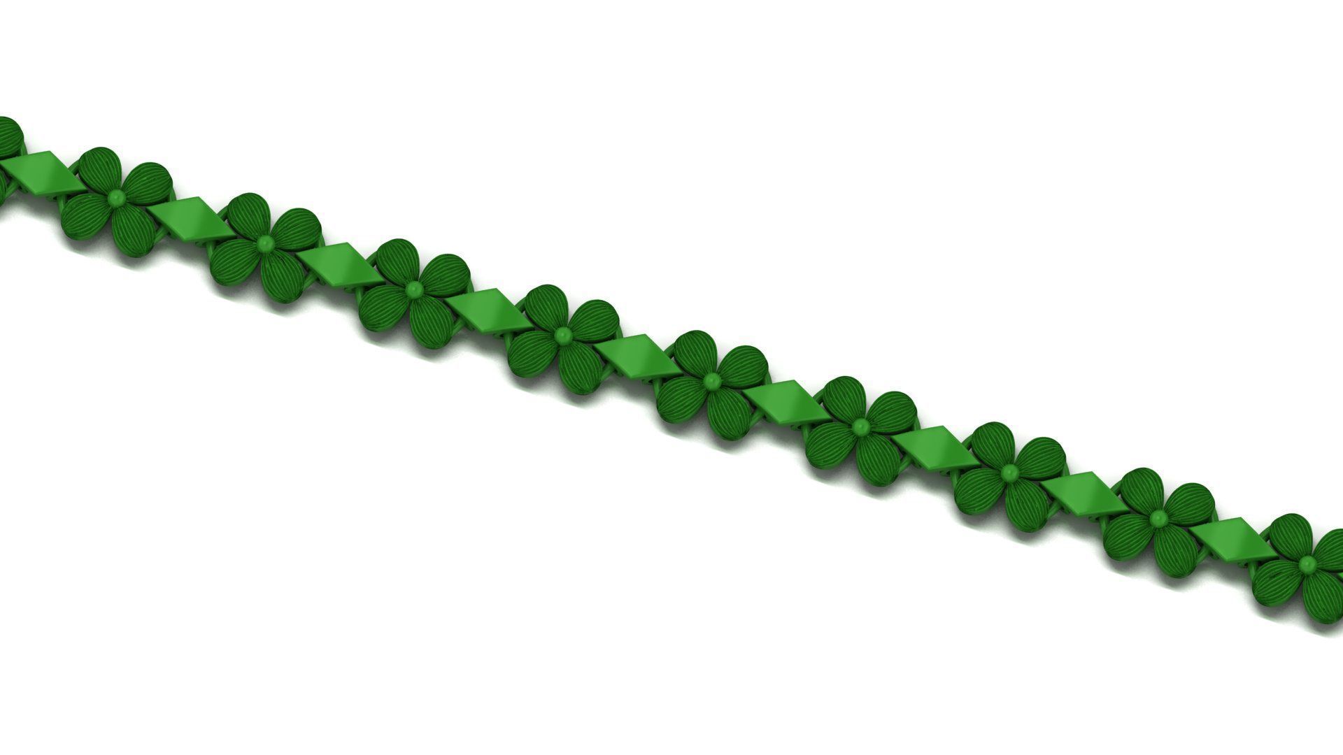 BEST Light Weight FLOWER Bracelets-Ladies Bracelets 3D print model_3