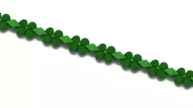 BEST Light Weight FLOWER Bracelets-Ladies Bracelets 3D print model