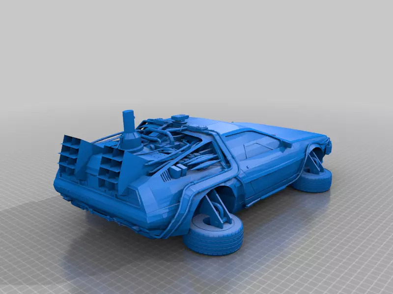 Delorian 3D print model