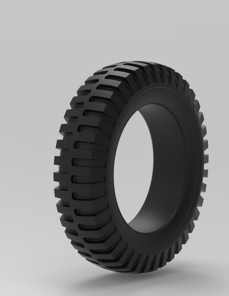 Mold for diecast tire 3 Scale 1 to 10 and 1 to 14 and 1 to 25 3D print model_7