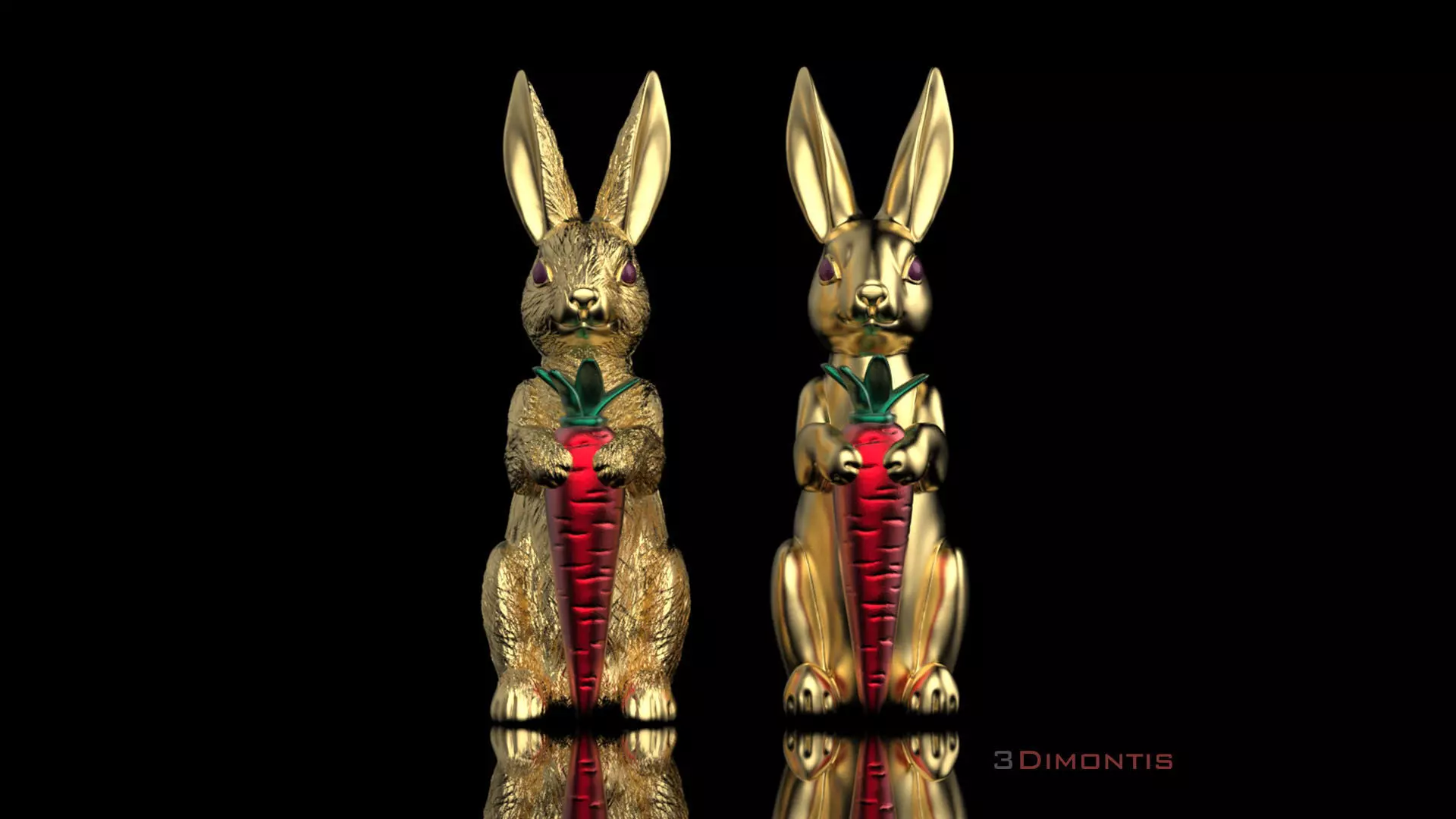 rabbit sculpture 3D print model