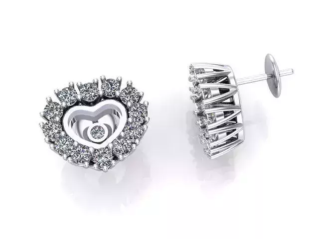 Chopard hearth happy diamonds earrings 