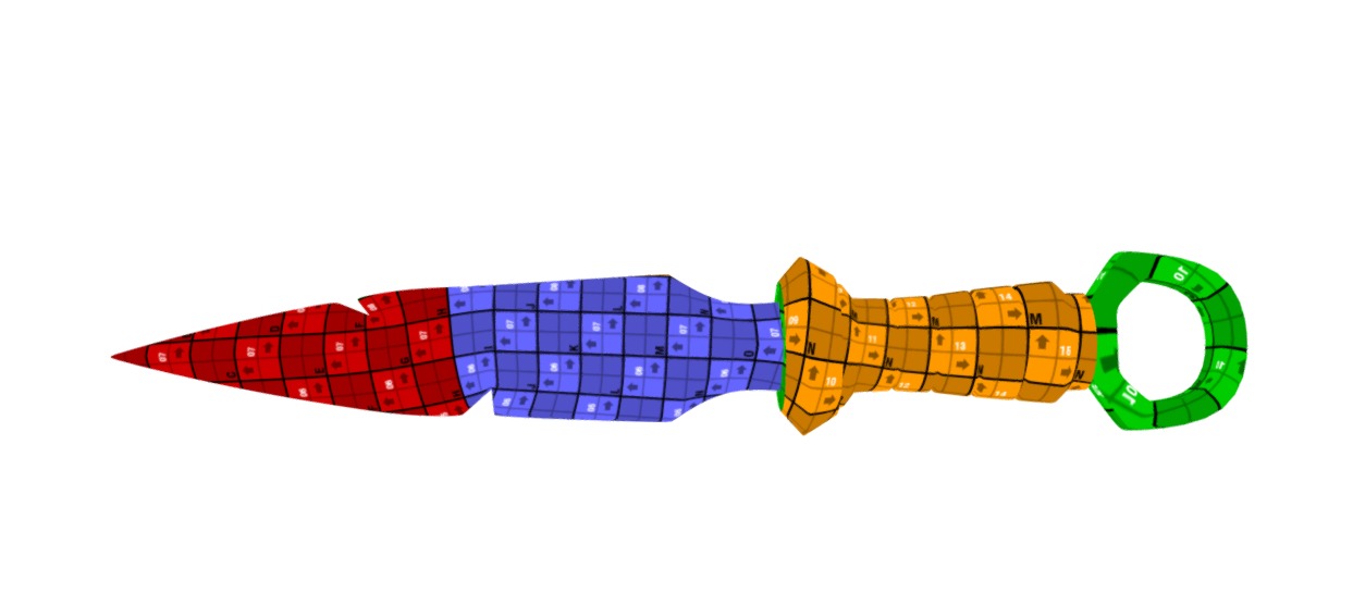 Medieval Dagger Authentic 3D Model for Historical Visualizations 3D model_14