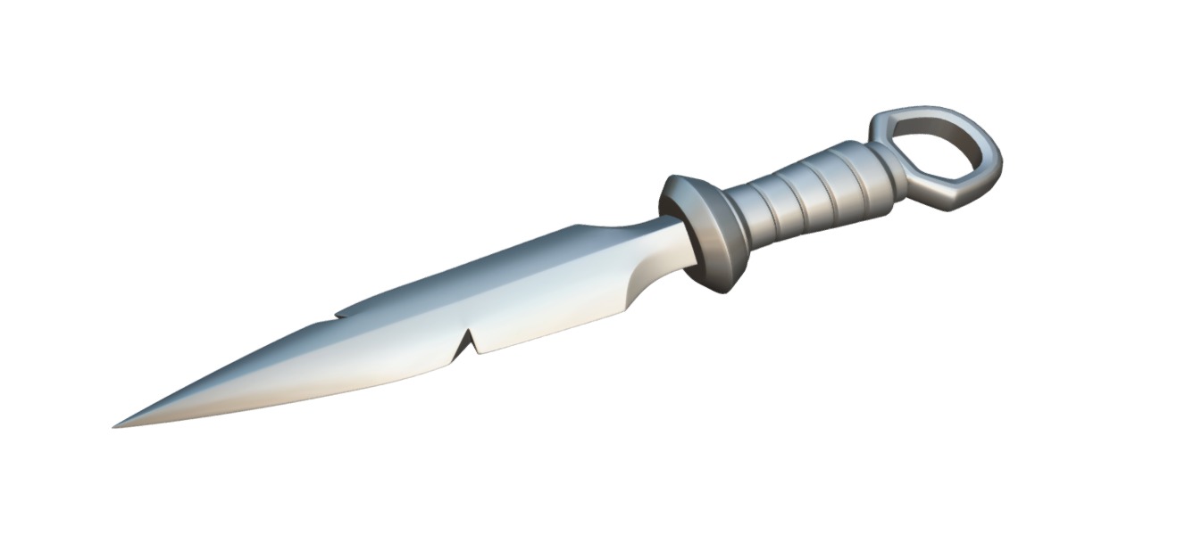 Medieval Dagger Authentic 3D Model for Historical Visualizations 3D model_9