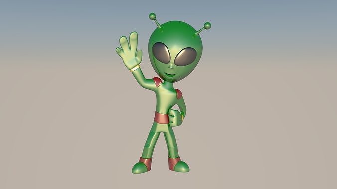 3D Alien Character 3D model