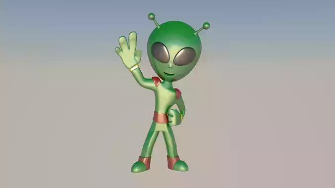 3D Alien Character