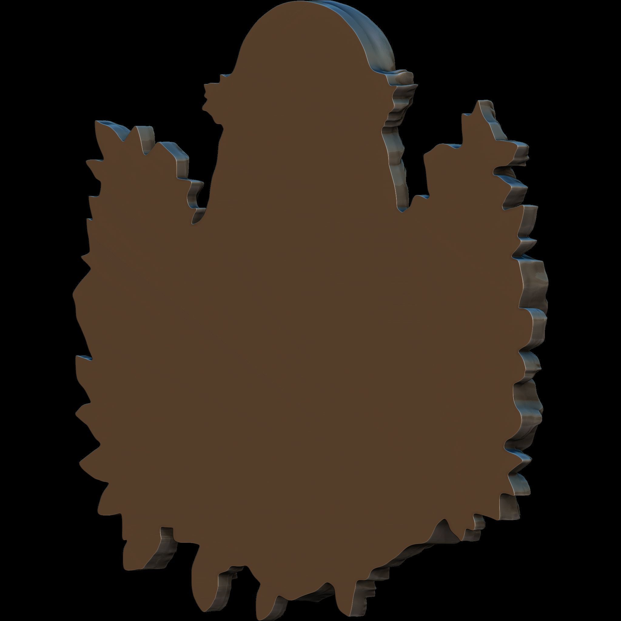 Holy Christ in Roses Relief STL file for 3d Printing or CNC 3D print model_9