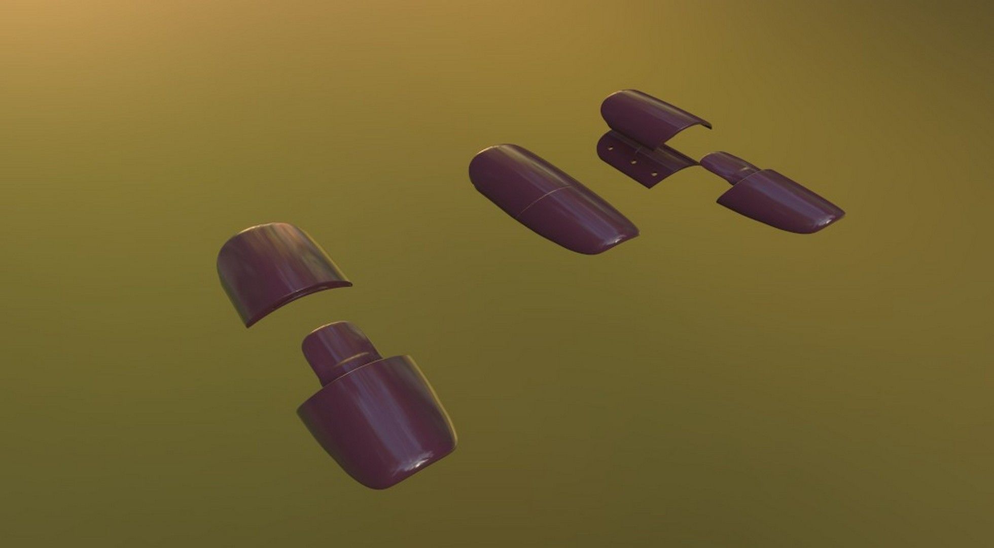 Nails Clips Model 3D print model_19