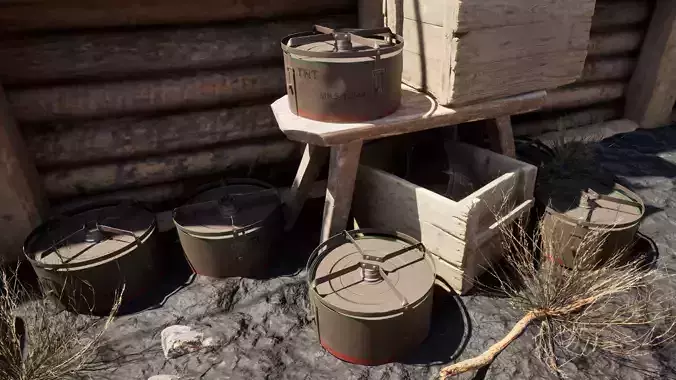 British Mk5 Anti-Tank Mine  3D model