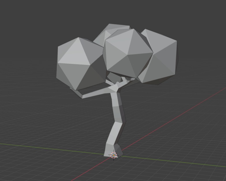 Low Poly Tree Free low-poly 3D model_3