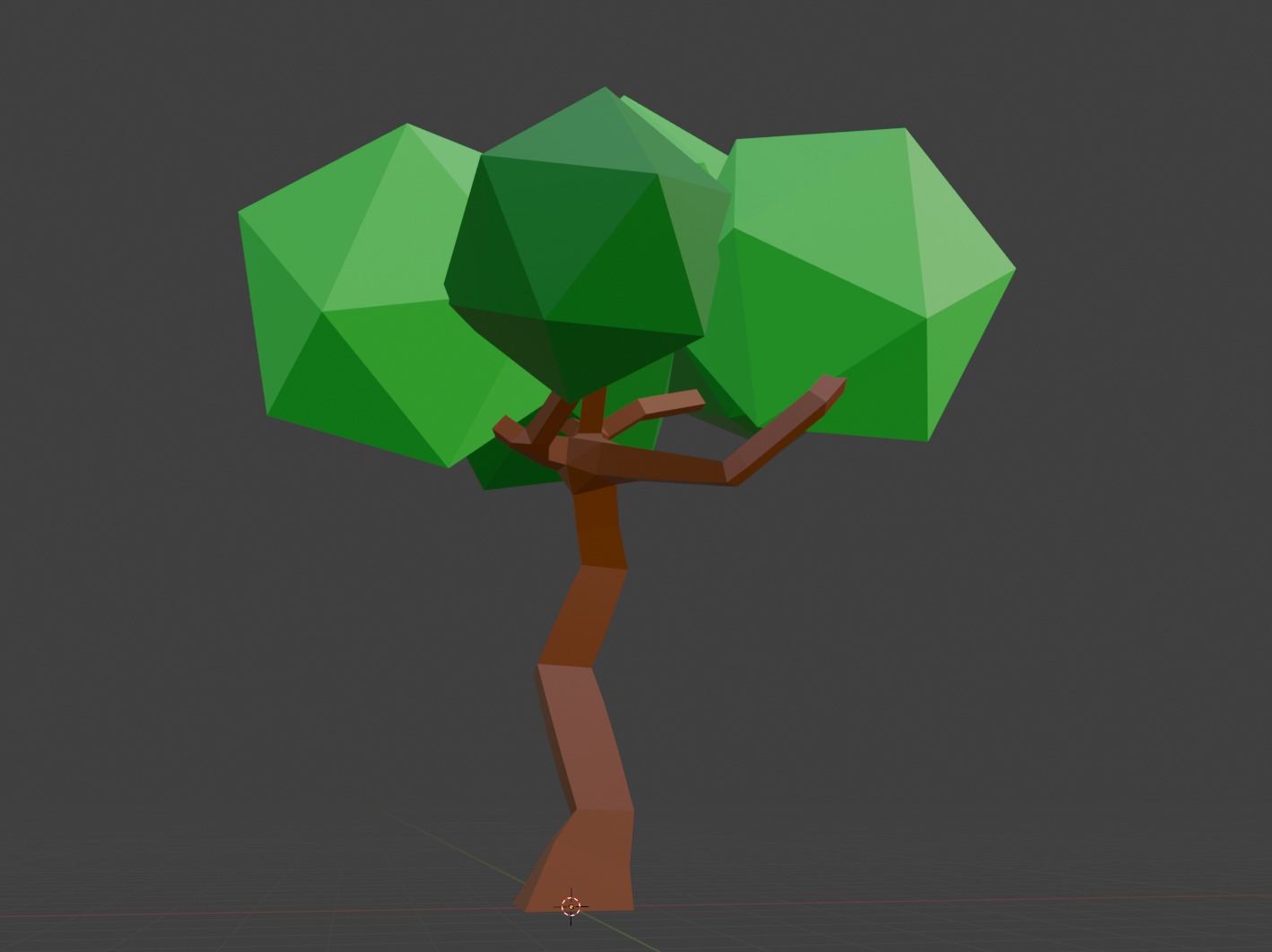 Low Poly Tree Free low-poly 3D model_2
