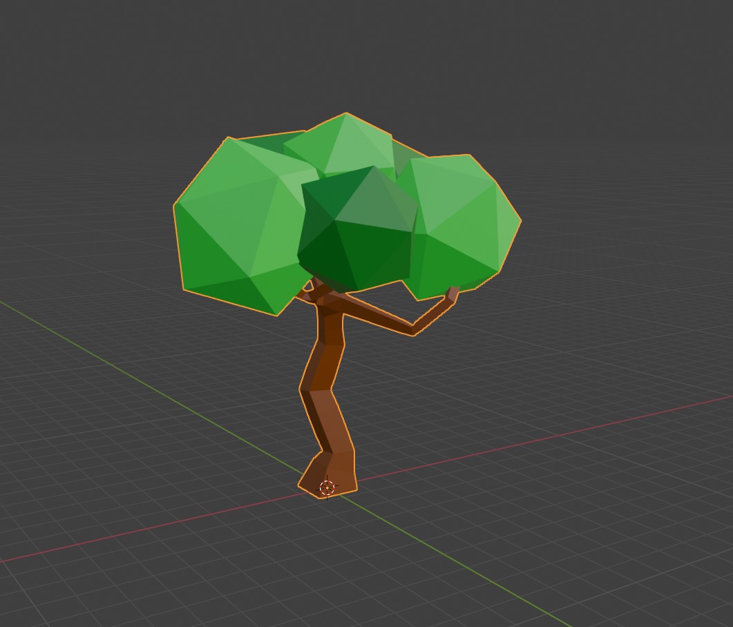 Low Poly Tree Free low-poly 3D model_4