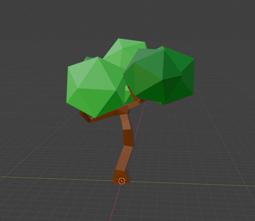 Low Poly Tree Free low-poly 3D model_1