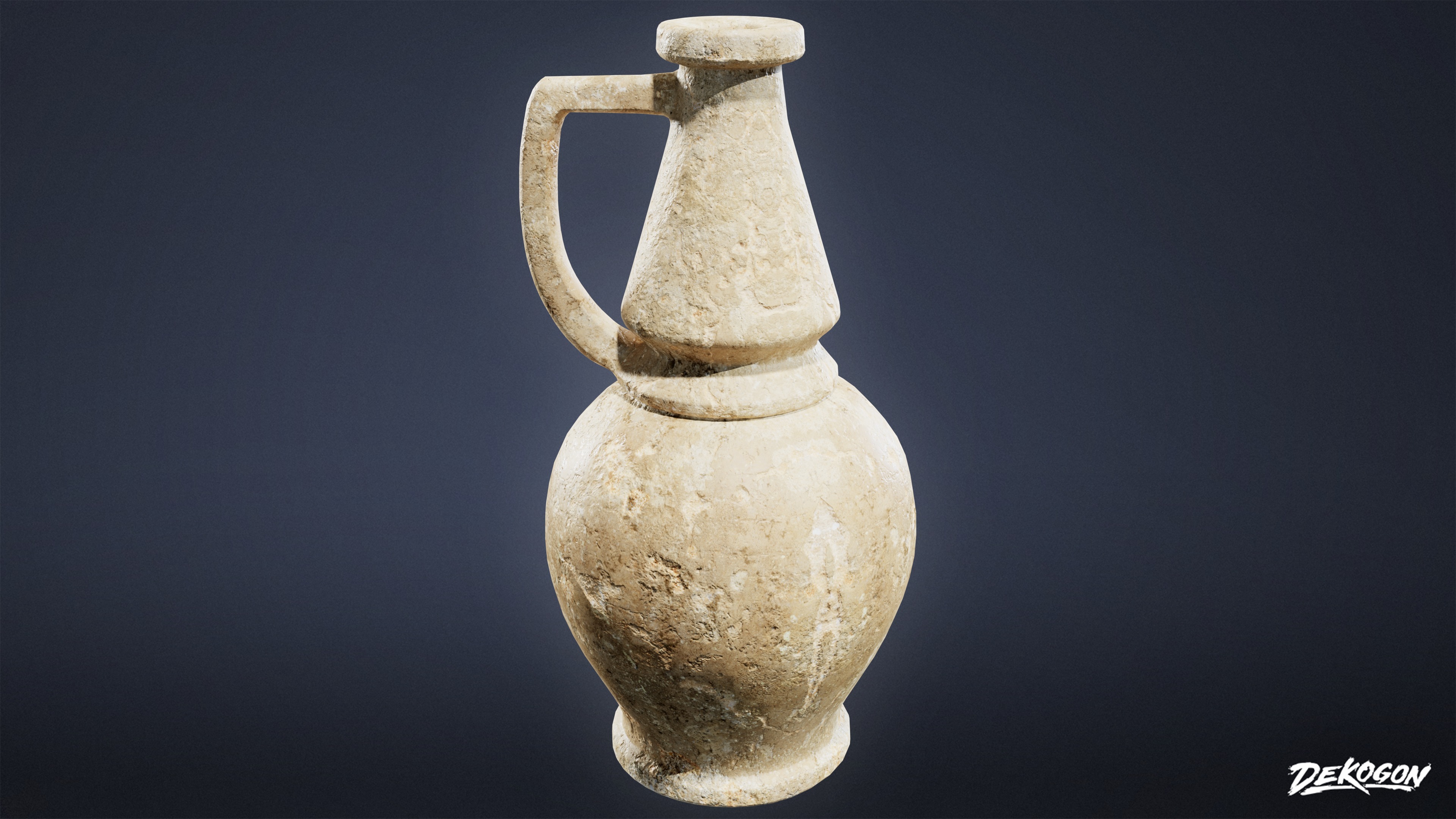 ANCIENT RUINS - Pottery 01 - LOW POLY Low-poly 3D model_6